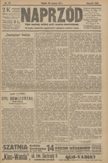 Naprzód : organ centralny polskiej partyi socyalno-demokratycznej. 1913, nr 71