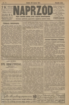 Naprzód : organ centralny polskiej partyi socyalno-demokratycznej. 1913, nr 72