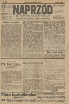 Naprzód : organ centralny polskiej partyi socyalno-demokratycznej. 1913, nr 94