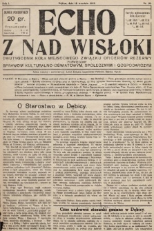 Echo z nad Wisłoki : dwutygodnik Koła Miejscowego Związku Oficerów Rezerwy poświęcony sprawom kulturalno-oświatowym, społecznym, gospodarczym. 1932, nr 10