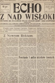 Echo z nad Wisłoki : dwutygodnik Koła Miejscowego Związku Oficerów Rezerwy Okręgu Krakowskiego poświęcony sprawom kulturalno-oświatowym, społecznym i gospodarczym. 1935, nr 1