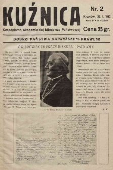 Kuźnica : czasopismo Akademickiej Młodzieży Państwowej. 1931/1932, nr 2