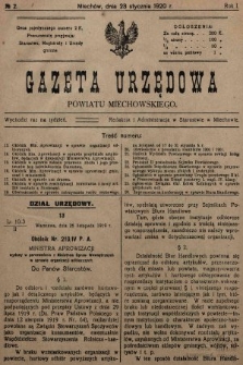 Gazeta Urzędowa Powiatu Miechowskiego. 1920, nr 2