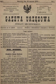 Gazeta Urzędowa Powiatu Miechowskiego. 1920, nr 3