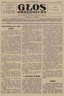 Głos Urzędniczy : organ małopolskich urzędników rachunkowo-kasowych. 1927, nr 12a