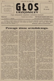 Głos Urzędniczy : organ małopolskich urzędników rachunkowo-kasowych. 1928, nr 5