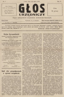 Głos Urzędniczy : organ małopolskich urzędników rachunkowo-kasowych. 1929, nr 3