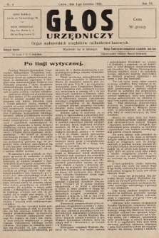 Głos Urzędniczy : organ małopolskich urzędników rachunkowo-kasowych. 1930, nr 4