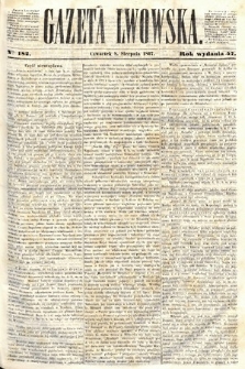 Gazeta Lwowska. 1867, nr 182