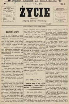 Życie : dwutygodnik polityczny, społeczny i ekonomiczny. 1893, nr 5 (nowy nakład po konfiskacie)