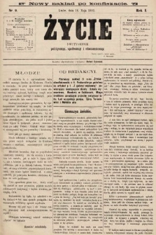 Życie : dwutygodnik polityczny, społeczny i ekonomiczny. 1893, nr 9