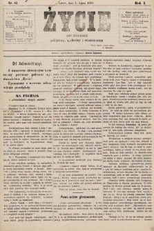 Życie : dwutygodnik polityczny, społeczny i ekonomiczny. 1893, nr 12