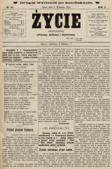 Życie : dwutygodnik polityczny, społeczny i ekonomiczny. 1893, nr 16