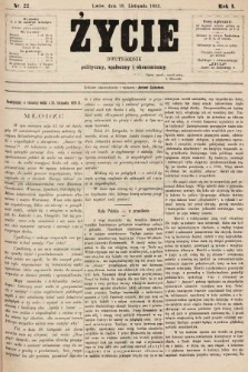 Życie : dwutygodnik polityczny, społeczny i ekonomiczny. 1893, nr 22