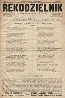 Rękodzielnik : czasopismo społeczne i polityczne : organ. 1899, nr 7