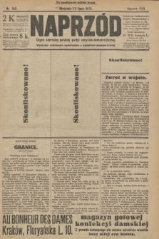 Naprzód : organ centralny polskiej partyi socyalno-demokratycznej. 1913, nr 159 (po konfiskacie nakład drugi)