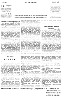 Naprzód : organ centralny polskiej partyi socyalno-demokratycznej. 1913, nr 167