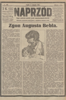 Naprzód : organ centralny polskiej partyi socyalno-demokratycznej. 1913, nr 187