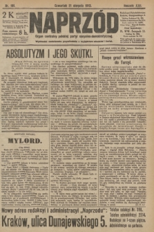 Naprzód : organ centralny polskiej partyi socyalno-demokratycznej. 1913, nr 191
