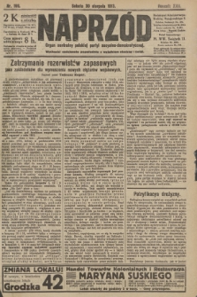 Naprzód : organ centralny polskiej partyi socyalno-demokratycznej. 1913, nr 199