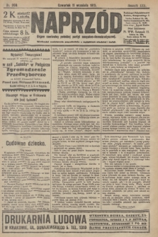 Naprzód : organ centralny polskiej partyi socyalno-demokratycznej. 1913, nr 208