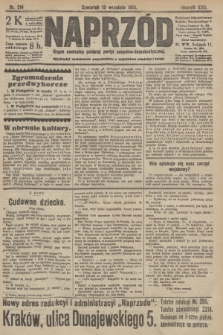 Naprzód : organ centralny polskiej partyi socyalno-demokratycznej. 1913, nr 214