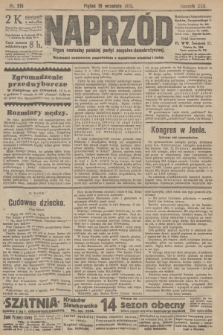 Naprzód : organ centralny polskiej partyi socyalno-demokratycznej. 1913, nr 215