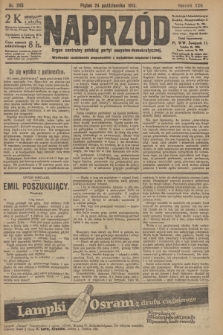 Naprzód : organ centralny polskiej partyi socyalno-demokratycznej. 1913, nr 245