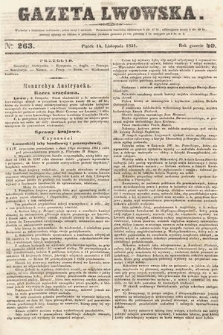 Gazeta Lwowska. 1851, nr 263