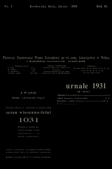 Odzież : pierwsze ilustrowane pismo zawodowe poświęcone krawiectwu w Polsce z dodatkiem sezonowym żurnali Mód : Organ Związku Pracodawców Krawieckich na Polske Zachodnią. 1931, nr 1