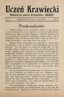 Uczeń Krawiecki : dodatek do gazety krawieckiej „Odzież”. 1932, nr 1