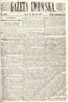 Gazeta Lwowska. 1867, nr 218