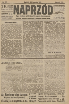 Naprzód : organ centralny polskiej partyi socyalno-demokratycznej. 1913, nr 270