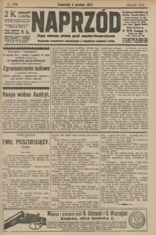 Naprzód : organ centralny polskiej partyi socyalno-demokratycznej. 1913, nr 279