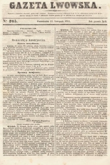 Gazeta Lwowska. 1851, nr 265