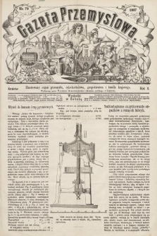 Gazeta Przemysłowa : ilustrowany organ przemysłu, rękodzielnictwa, gospodarstwa i handlu krajowego. 1867, nr 79