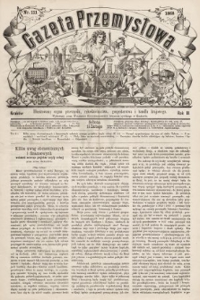 Gazeta Przemysłowa : ilustrowany organ przemysłu, rękodzielnictwa, gospodarstwa i handlu krajowego. 1868, nr 111