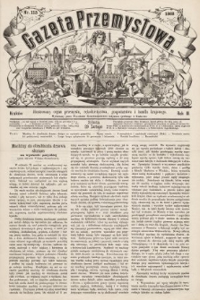 Gazeta Przemysłowa : ilustrowany organ przemysłu, rękodzielnictwa, gospodarstwa i handlu krajowego. 1868, nr 113