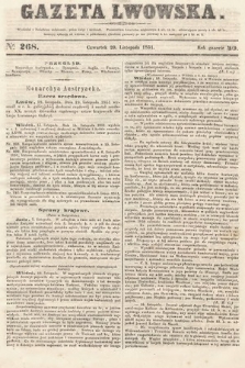 Gazeta Lwowska. 1851, nr 268