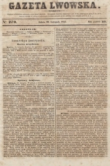 Gazeta Lwowska. 1851, nr 270