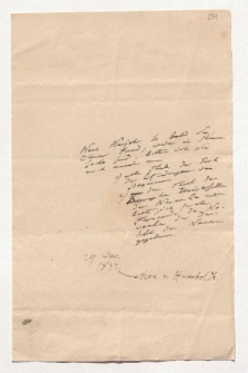 Brief von Alexander von Humboldt an Johann Carl Eduard Buschmann