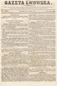 Gazeta Lwowska. 1851, nr 271