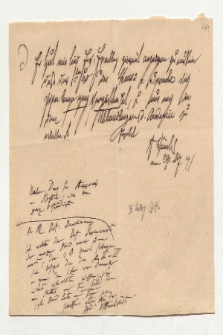 Brief von Ferdinand Dümmler und Alexander von Humboldt an Johann Carl Eduard Buschmann
