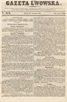 Gazeta Lwowska. 1851, nr 272