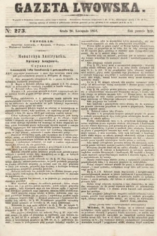 Gazeta Lwowska. 1851, nr 273