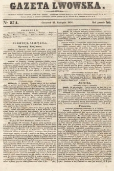 Gazeta Lwowska. 1851, nr 274
