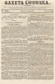 Gazeta Lwowska. 1851, nr 275