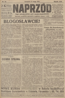 Naprzód : organ centralny polskiej partyi socyalno-demokratycznej. 1914, nr 34