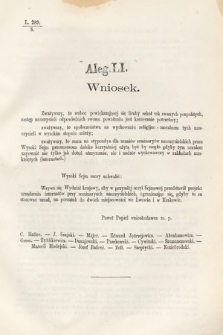 [Kadencja III, sesja VII, al. 51] Alegata do Sprawozdań Stenograficznych z Siódmej Sesyi Trzeciego Peryodu Sejmu Krajowego Królestwa Galicyi i Lodomeryi wraz z Wielkiem Księstwem Krakowskiem z roku 1876. Alegat 51