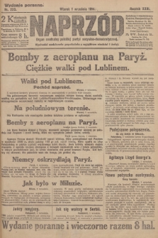Naprzód : organ centralny polskiej partyi socyalno-demokratycznej. 1914, nr 223 (wydanie poranne)